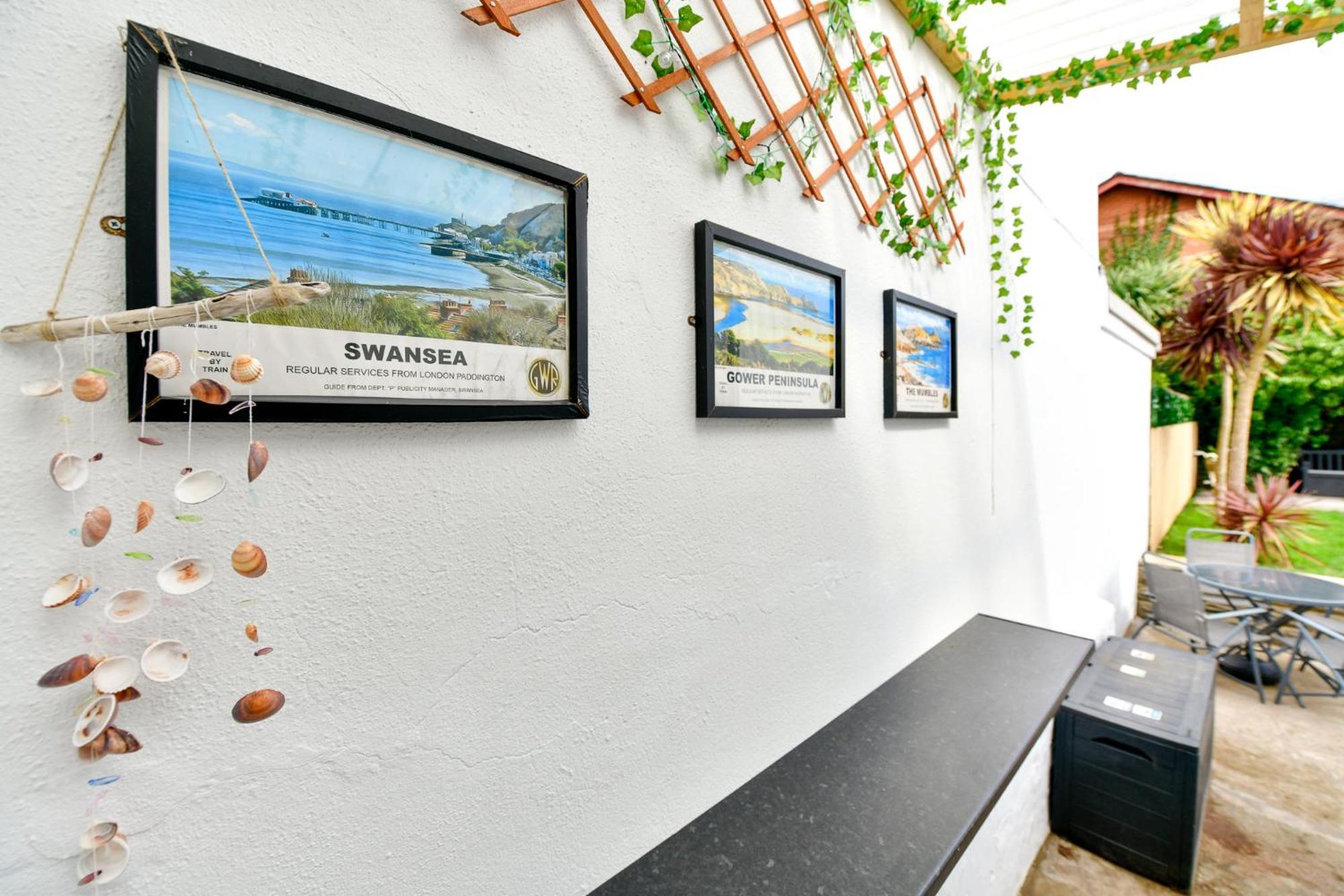 Free Parking - Heart Of The City - Superb Townhouse & Garden - Peaceful Area But Only 5Min Walk To Beach, Shops, Bars, Arena, Marina, Parks Swansea Ngoại thất bức ảnh
